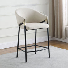 Load image into Gallery viewer, Sloped Arm Counter Stools (Set of 2) - Beige