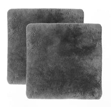 Load image into Gallery viewer, 17" X 17" Linen Solid Color Dining Chair Pad (Set of 2) - Charcoal