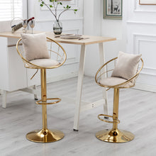 Load image into Gallery viewer, Unique Design Bar Chair, 360 Degree Rotation, Adjustable Height, Suitable For Dining Room And Bar