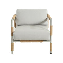 Load image into Gallery viewer, Oriana - Aluminum Outdoor Patio Armchair With Thick Cushions - Light Gray