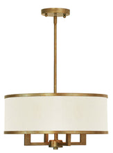 Load image into Gallery viewer, Four Light Metal Dimmable Chandelier With Shades - Gold