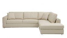 Load image into Gallery viewer, Italian Leather Reclining L Shaped 2 Piece Corner Sectional - Beige