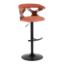 Load image into Gallery viewer, Gardenia - Contemporary Adjustable Barstool With Swivel With Rounded T Footrest (Set of 2)