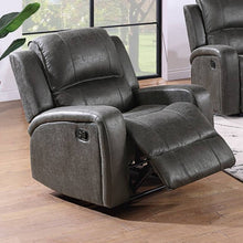 Load image into Gallery viewer, Modern Style Manual Recliner With Square Arms And Tufted Design