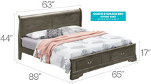 Load image into Gallery viewer, Upholstered Panel Sleigh Bed Design
