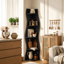 Load image into Gallery viewer, 5 Tier S - Shaped Corner Shelf For Living Room