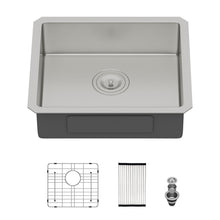 Load image into Gallery viewer, Modern Undermount Stainless Steel Kitchen Sink 16 Gauge, Deep Single Bowl