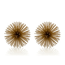 Load image into Gallery viewer, Decorative Spiky Sphere Tabletop Sculptures (Set of 2) (568886) - Gold