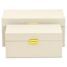 Load image into Gallery viewer, Hand Painted Decorative Box (Set of 2) - Gold