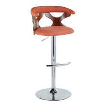 Load image into Gallery viewer, Gardenia - Mid Century Modern Adjustable Barstool With Swivel With Rounded T Footrest (Set of 2)