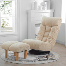 Load image into Gallery viewer, Adjustable Japanese Reclining Floor Chair Sofa With Metal Frame For Living Room