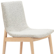 Load image into Gallery viewer, Upholstered Fabric Solid Wood Dining Side Chairs (Set of 2) - White