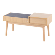 Load image into Gallery viewer, Telephone Contemporary Bench With Pull Out Drawer