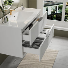 Load image into Gallery viewer, Modern Wall Mounted Floating Bathroom Vanity With Sink And Drawers