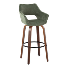 Load image into Gallery viewer, Mustang - Contemporary Fixed Height Barstool With Swivel & Round Footrest (Set of 2)