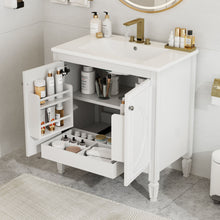 Load image into Gallery viewer, Bathroom Vanity With Sink With 2 Doors And Adjustable Shelf