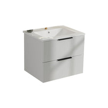 Load image into Gallery viewer, Modern Wall Mounted Floating Bathroom Vanity With Sink And Drawers