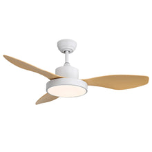 Load image into Gallery viewer, Ceiling Fan With 22W LED Light And Remote Control 6 Speeds Reversible DC Motor For Living Room - White