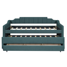 Load image into Gallery viewer, Upholstered Simple Design Daybed With Trundle And 3 Drawers