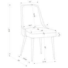 Load image into Gallery viewer, Side Chairs Upholstered With Tapered Legs (Set of 2) - Gray
