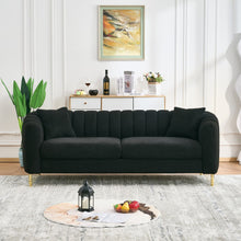 Load image into Gallery viewer, Tufted Oversized Sofa For Living Spaces - Black