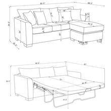 Load image into Gallery viewer, Pacheco - Sleeper Sectional Chaise Sofa