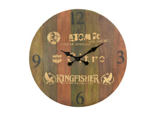 Load image into Gallery viewer, Silent Analog Round Wall Clock (554635) - Brown