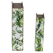Load image into Gallery viewer, Botanical And Book Boxes (Set of 2) - White / Green