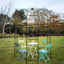 Load image into Gallery viewer, Metal Garden Arch Iron Garden Arbors Gazebo Dia High Birdcage Shape Pergola Pavilion For Wedding Ceremony