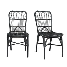 Load image into Gallery viewer, Outdoor Wicker Patio Dining Chairs Set With Durable Frame And Rattan Weave