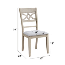 Load image into Gallery viewer, Ferris - 7 Piece Dining Set With Cross Back Chairs And Rectangular Table - Antique White