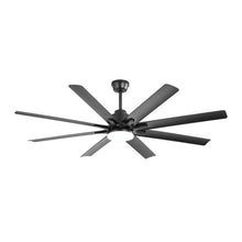 Load image into Gallery viewer, Ceiling Fan With Dimmable LED Light, 8 Blades, Smart Remote Control, Reversible DC Motor For Home Office And Living Spaces - Matte Black