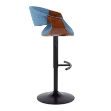 Load image into Gallery viewer, Curvo - Mid Century Modern Adjustable Barstool With Swivel & Rounded T Footrest (Set of 2)