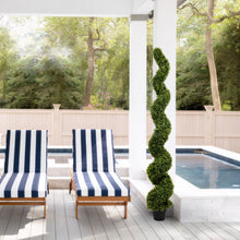 Load image into Gallery viewer, Artificial Outdoor UV Resistant Plastic Boxwood Topiary Spiral Tree