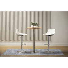 Load image into Gallery viewer, Metallic Rounded Steel Bar Table - Wood Brown And Silver
