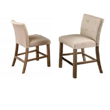 Load image into Gallery viewer, Upholstered Counter Dining Chair (Set of 2) - Light Gray