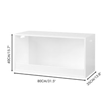 Load image into Gallery viewer, Open Toy Storage Box For Kids, Organizer Bin For Plush Toys, Books - White