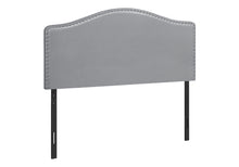Load image into Gallery viewer, Full Size, Bed Headboard Only, Upholstered Transitional - Gray