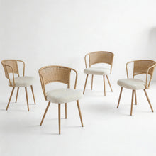 Load image into Gallery viewer, Farmhouse Style Wicker Dining Chair
