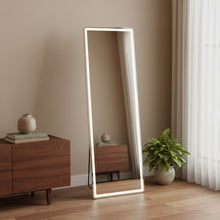 Load image into Gallery viewer, 64" Lighted Freestanding And Wall Mount Frameless Full Length Mirror - Clear