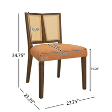 Load image into Gallery viewer, Mid Century Rattan Dining Chair Without Arms Set