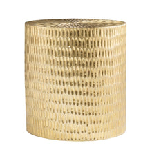 Load image into Gallery viewer, Manufactured Wood Solid Wood Round End Table - Gold