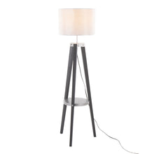 Load image into Gallery viewer, Compass - Mid Century Modern Floor Lamp With Shelf