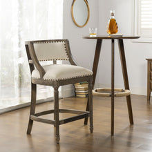 Load image into Gallery viewer, Paris - Farmhouse Counter Height Bar Stool With Backrest