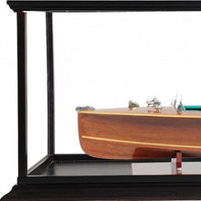 Load image into Gallery viewer, c1928 Chris Craft Triple Cockpit Hand Painted Boat With Case - Brown