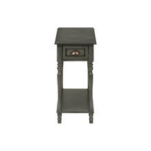 Load image into Gallery viewer, Accent Side Table, 2 Tier, Storage Drawer, Stylish Traditional Design