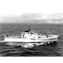 Load image into Gallery viewer, Hand Painted Model Boat (624470) - Dark Gray / White