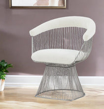 Load image into Gallery viewer, Fabric Steel Windsor Back Dining Side Chair - White