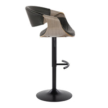 Load image into Gallery viewer, Symphony - Mid Century Modern Adjustable Barstool With Swivel With Rounded T Footrest (Set of 2)