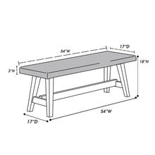 Load image into Gallery viewer, Dining Room Bench - Gray / Gray